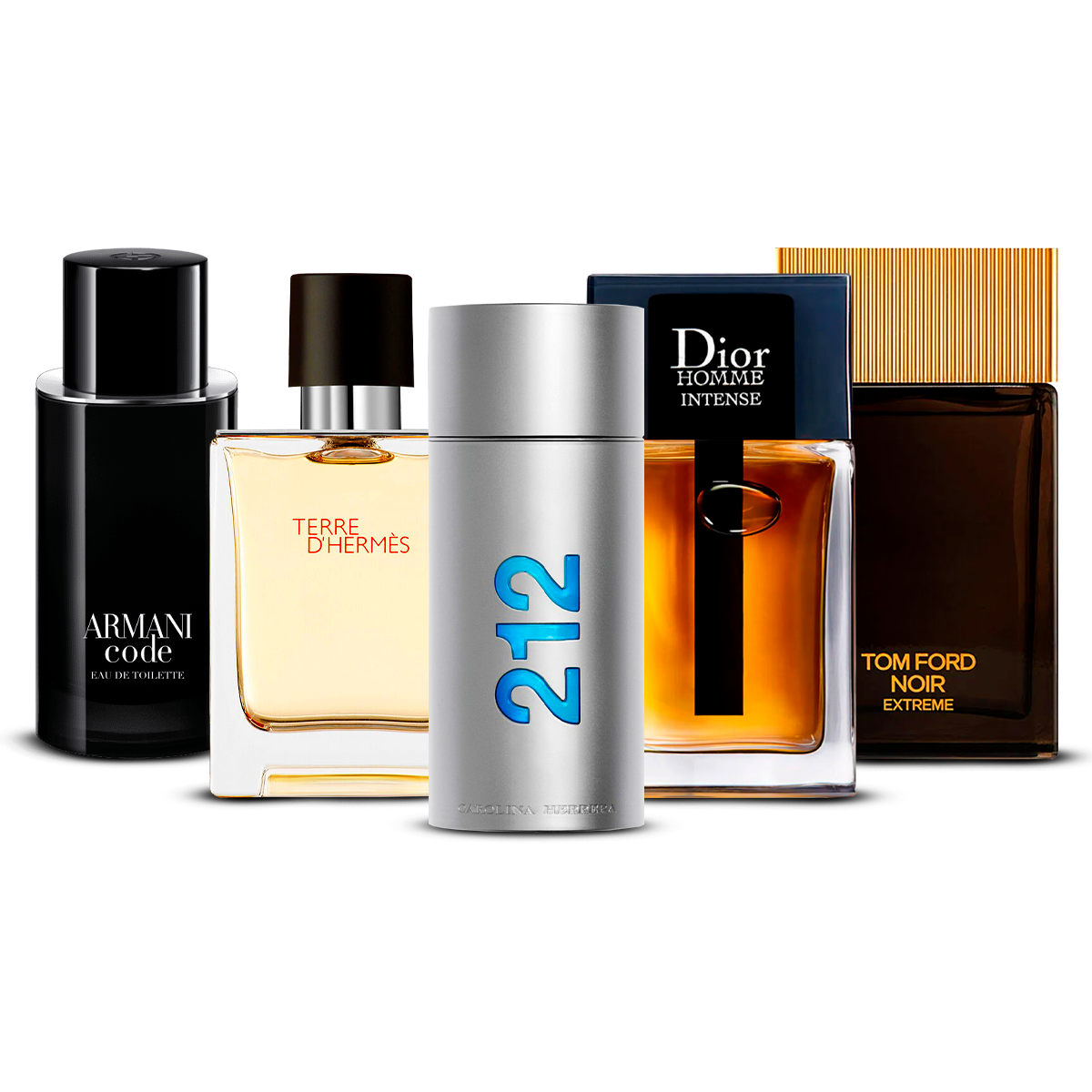 Zestaw 5 Perfum – Armani Code, Invictus, Dior Homme Intense, Bleu de Chanel i Terre d'Hermès [100 ml každý]